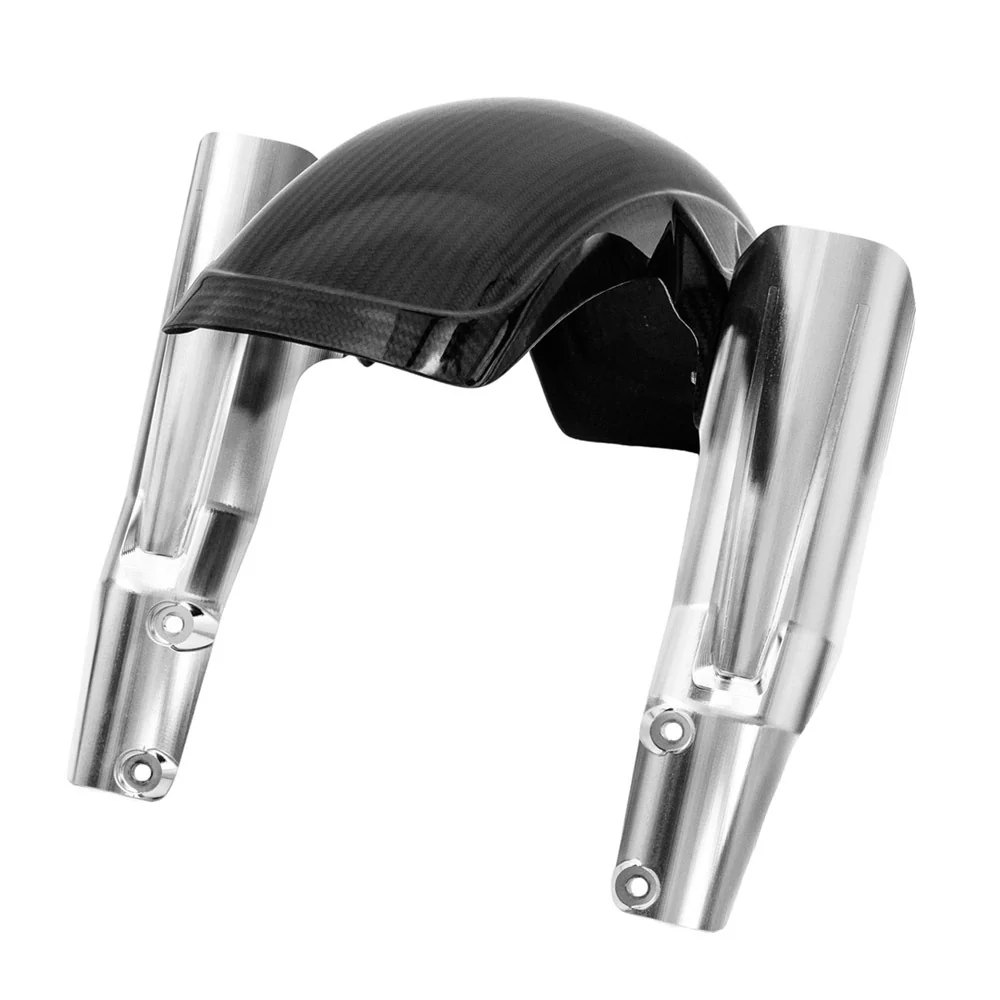 Saddlemen SAD-M-8-0001 Front Fender Adapters Raw Billet for Harley-Davidson Softail Low Rider S 20-24/Low Rider ST 22-24 Models w/Saddlemen Carbon Fibre Front Fender - Image 2