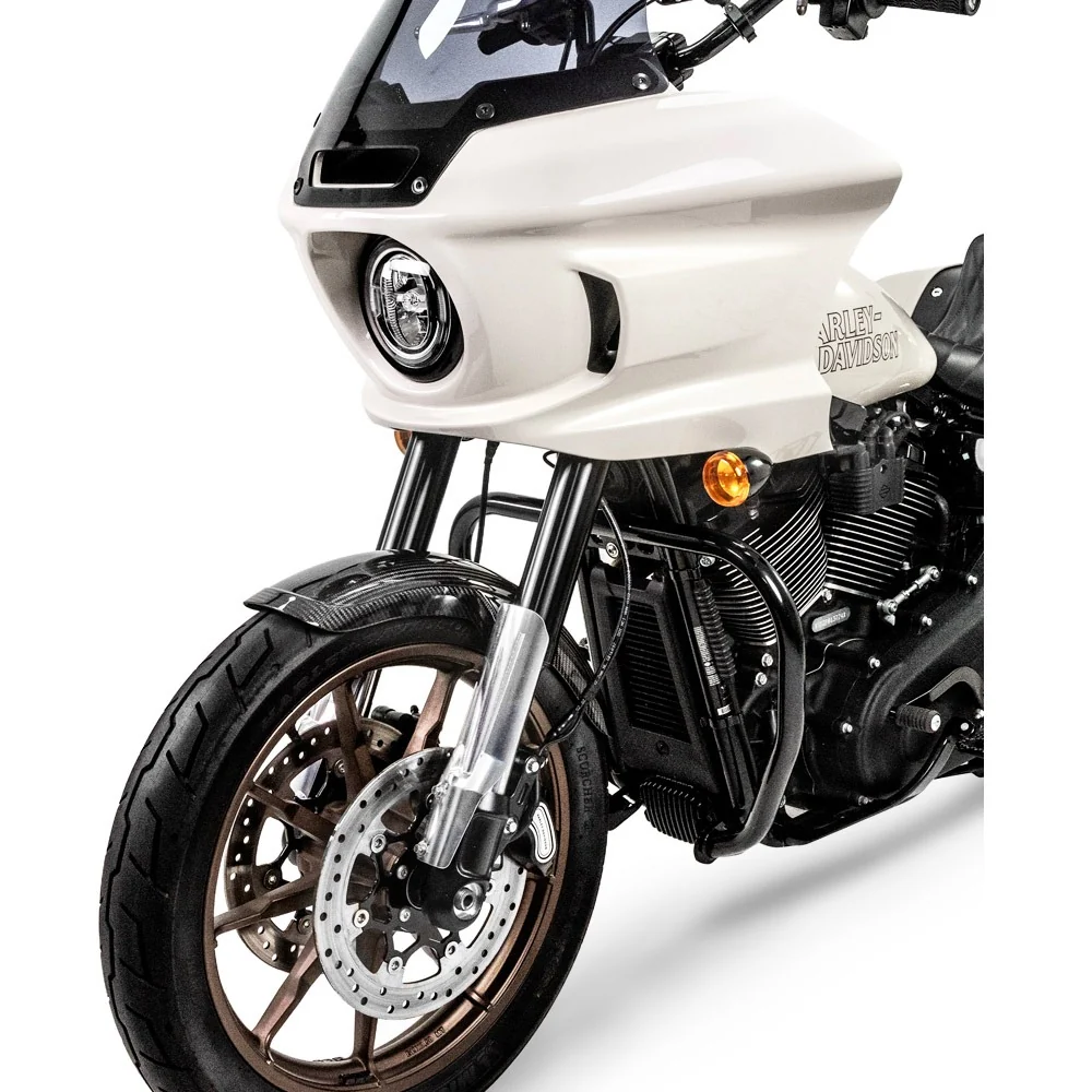Saddlemen SAD-M-8-0001 Front Fender Adapters Raw Billet for Harley-Davidson Softail Low Rider S 20-24/Low Rider ST 22-24 Models w/Saddlemen Carbon Fibre Front Fender - Image 3