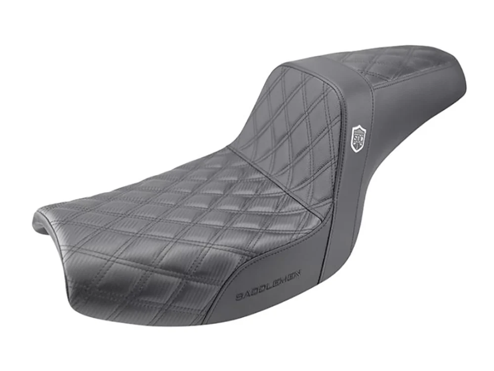 Saddlemen SAD-SC88209D0 Step-Up San Diego Customs Pro Series Performance Gripper Dual Seat for Harley-Davidson FXR 82-00