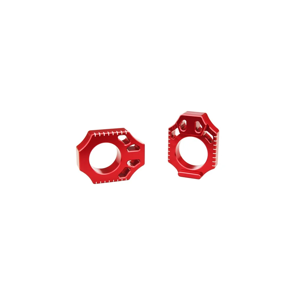 Scar AB201 Axle Blocks Red for Honda CR125R/250R 02-07/CRF250X 04-17/CRF450X 05-25/CRF250R 04-25/CRF450R 02-25/CRF250RX 19-25/CRF450RX 17-25/CRF450L 19-20/CRF450RL 21-23