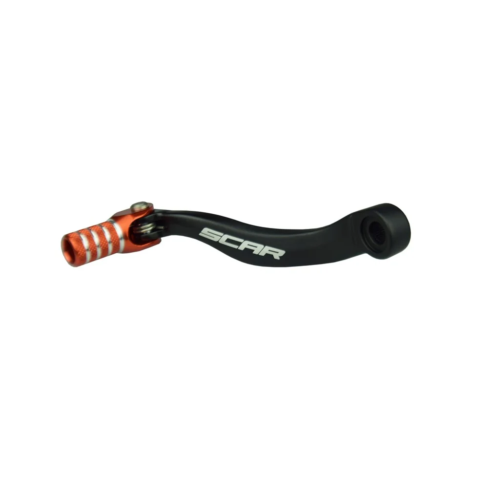 Scar GSL509 Gear Shift Lever Orange for KTM 125SX/150SX 2016/450SXF 16-22/450EXCF/500EXCF 17-23/Husqvarna TC125 2016/FC450 16-22/FE450 17-24/FE501 17-23/FS450 16-23/Gas Gas MC450F 21-25