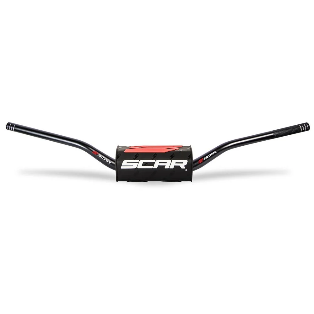 Scar S9112BK O2 RC Bend 1 1/8" Handlebar Black w/Black Bar Pad