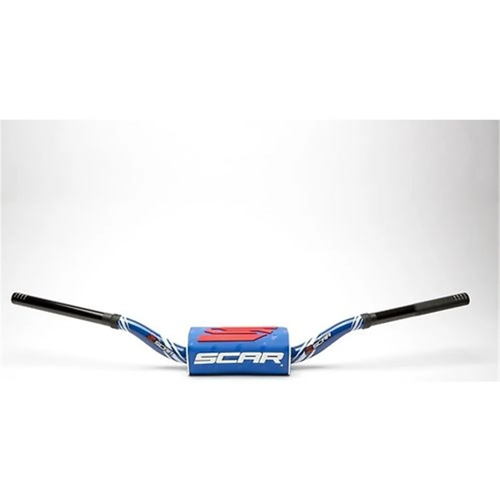 Scar S9162BLBL O2 Villopoto/Stewart Bend 1 1/8" Handlebar Blue w/Blue Bar Pad