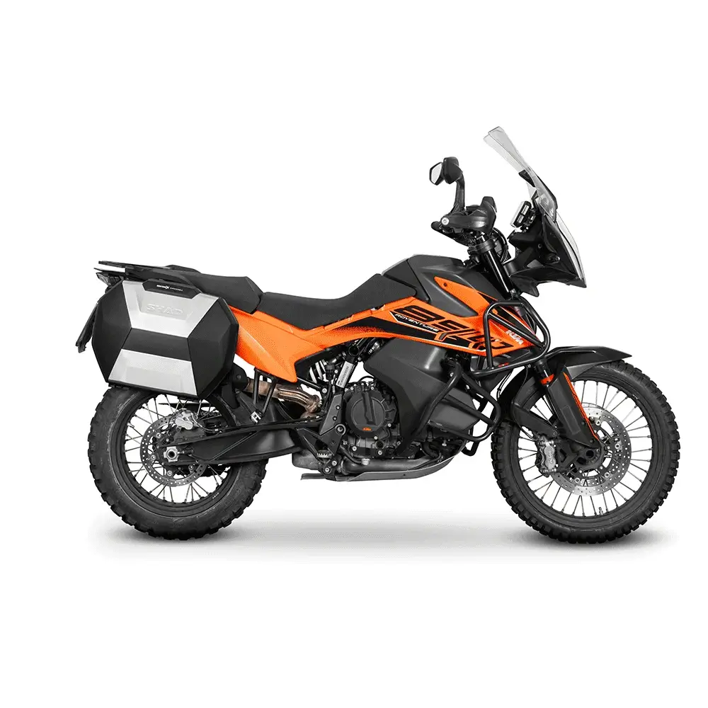 Shad 3P Series Pannier Fitting Kit for KTM 790 Adventure 19-24/790 Adventure R 19-20/890 Adventure L/890 Adventure R/890 Adventure Rally 21-Up/890 SMT 24-Up/Husqvarna Norden 901 22-Up