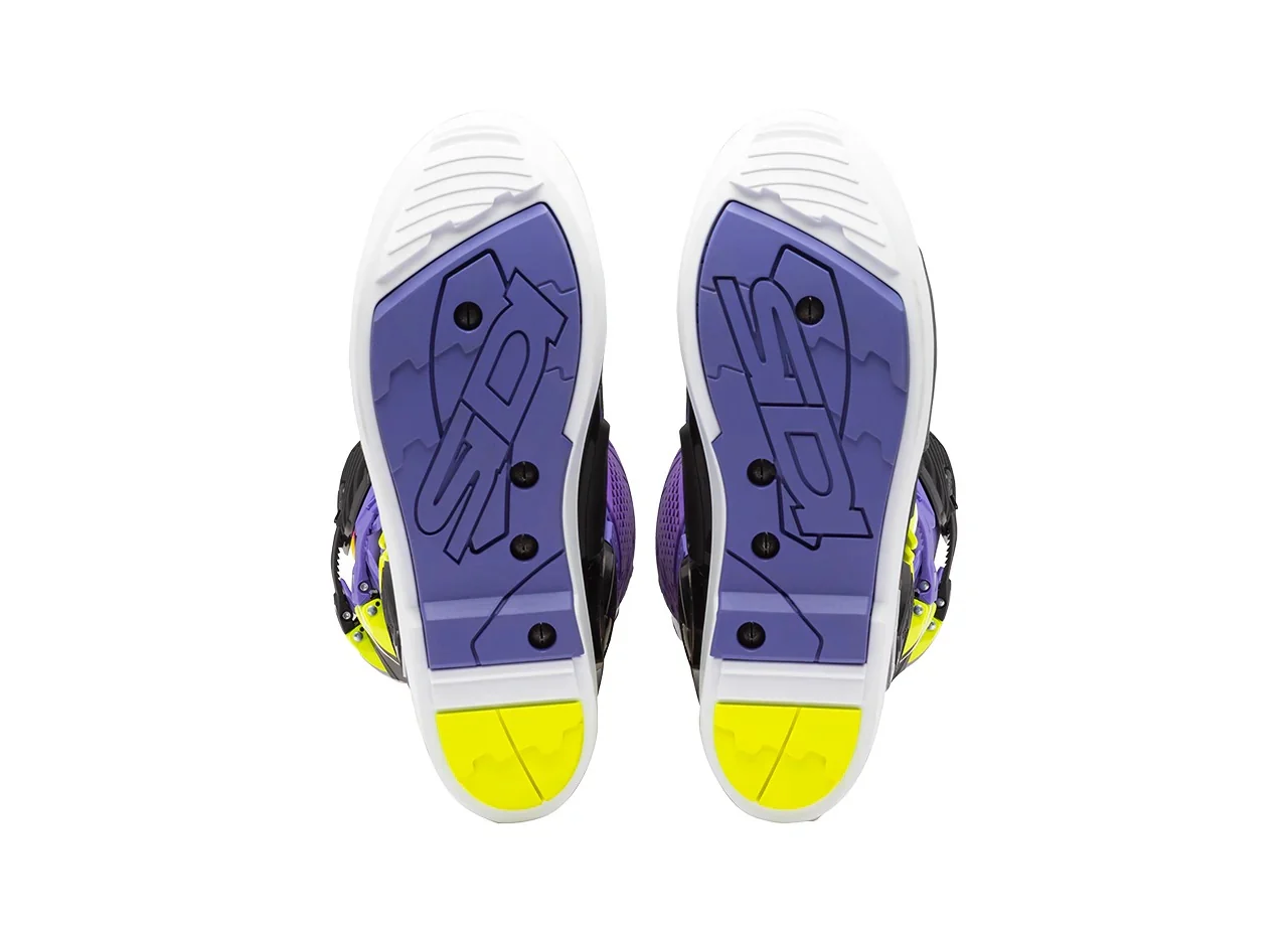 Sidi Crossfire 3 SRS Violet/Black/Fluro Yellow Boots - Image 5