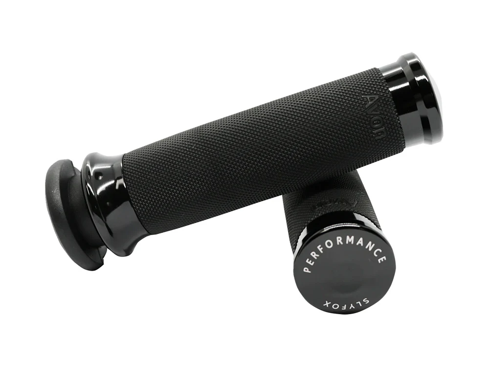 Slyfox Performance SF-0630-3085 Handgrips Black for Harley-Davidson Models w/Throttle Cable