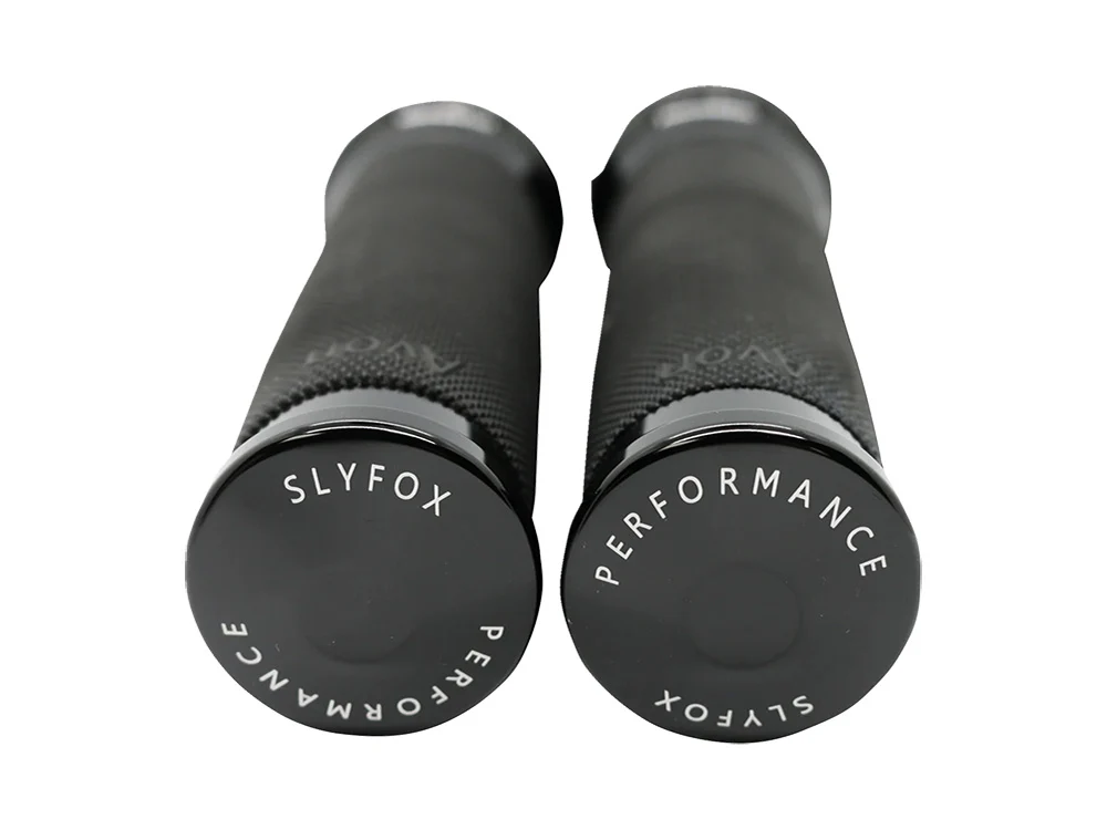 Slyfox Performance SF-0630-3085 Handgrips Black for Harley-Davidson Models w/Throttle Cable - Image 2