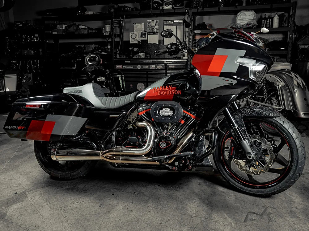 Slyfox Performance SF-0801-2056 Highnoon Tuck N Roll Dual Seat for Harley-Davidson CVO Touring 23-Up/Street Glide/Road Glide 24-Up/Touring 25-Up - Image 4