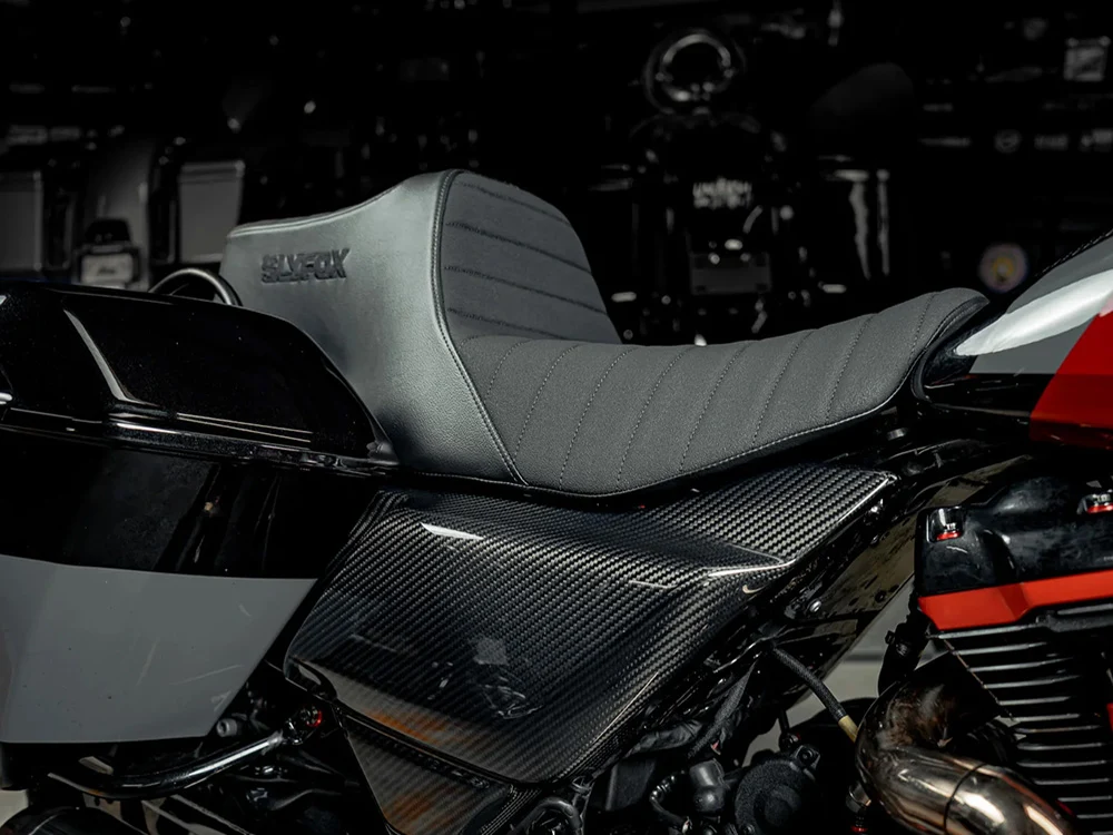 Slyfox Performance SF-0801-2056 Highnoon Tuck N Roll Dual Seat for Harley-Davidson CVO Touring 23-Up/Street Glide/Road Glide 24-Up/Touring 25-Up - Image 5
