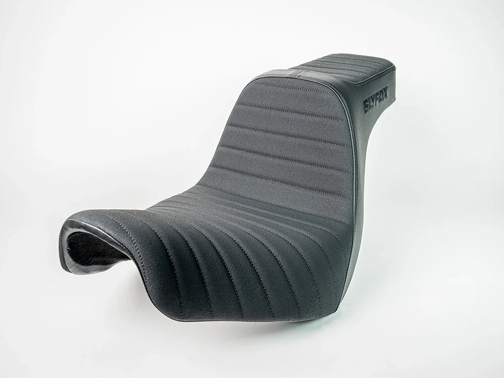 Slyfox Performance SF-0802-1656 Highnoon Tuck N Roll Dual Seat for Harley-Davidson Sport Glide/Low Rider 18-Up/Low Rider S 20-Up/Low Rider ST 22-Up