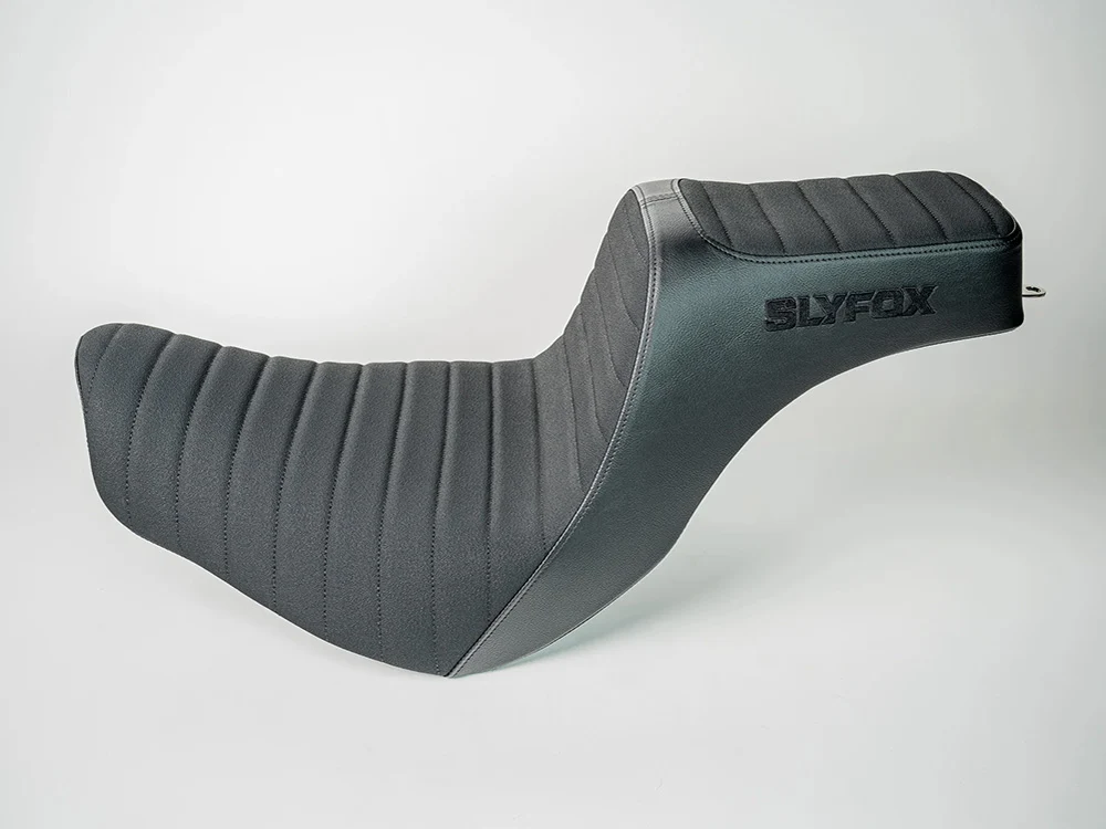 Slyfox Performance SF-0802-1656 Highnoon Tuck N Roll Dual Seat for Harley-Davidson Sport Glide/Low Rider 18-Up/Low Rider S 20-Up/Low Rider ST 22-Up - Image 2