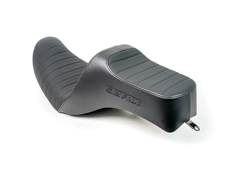 Slyfox Performance SF-0803-0759 Highnoon Tuck N Roll Dual Seat for Harley-Davidson Dyna 96-03 - Image 3