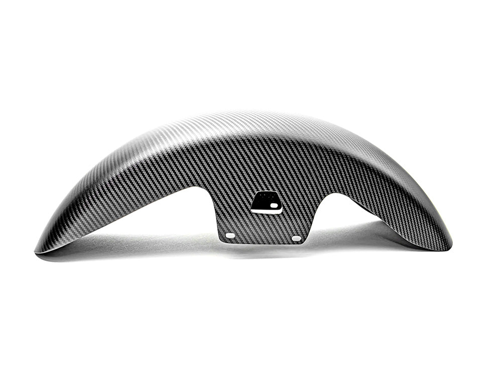Slyfox Performance SF-1401-1080 Mid Length Carbon Front Fender Matte Finish for most Harley-Davidson Touring 14-24 w/19" Front Wheel - Image 2