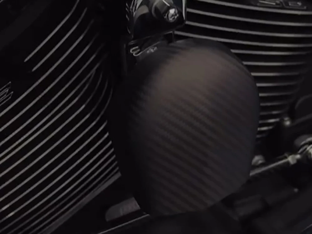 Slyfox Performance SF-2107-0318 Carbon Horn Cover Matte Finish for Harley-Davidson Softail 93-17/Dyna 93-17/Touring 93-16/Sportster 93-21 - Image 2