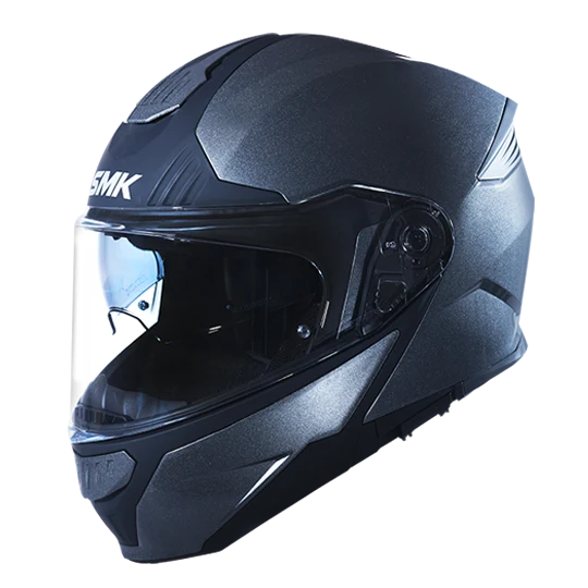 SMK Gullwing Solid Gloss Anthracite GLDA600 Modular Helmet