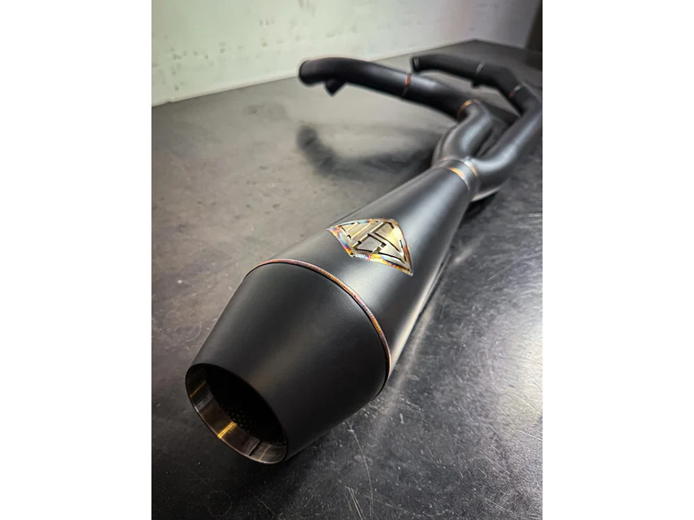 SP Concepts SPC-3-001-B-ONYX Lanesplitter 2-1 Exhaust Black Onyx for Harley-Davidson Dyna 06-17 - Image 2