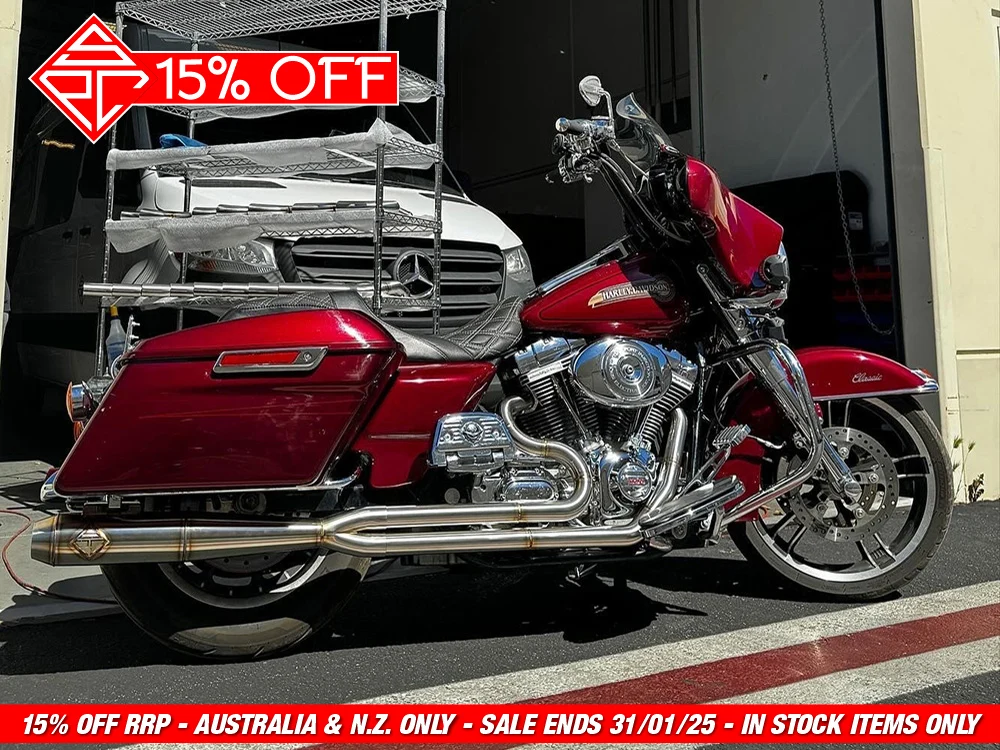 SP Concepts SPC-4-004 Full Length 2-1 Exhaust Stainless Steel for Touring 95-16 - Image 2