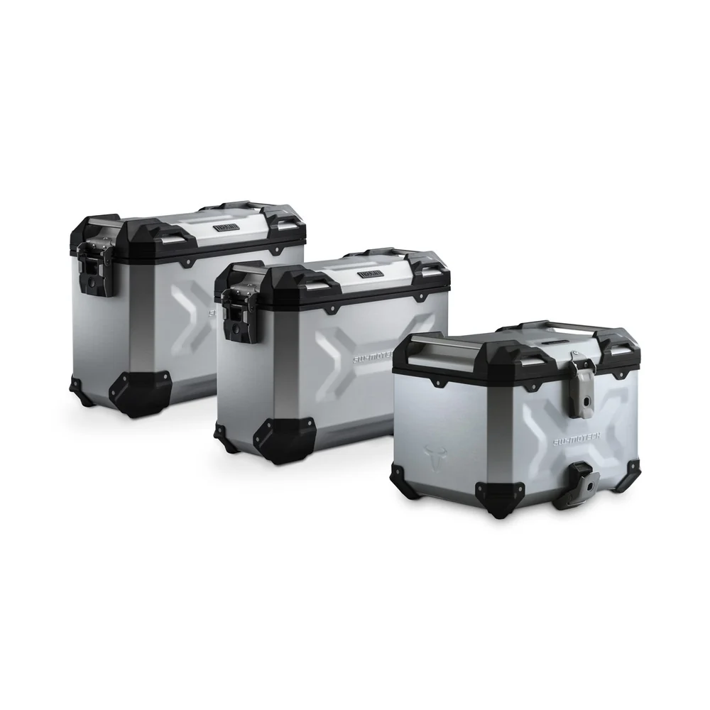 SW-Motech SW-ADV0162275001-S TRAX ADV Silver Adventure Luggage Set for Honda CRF1000L Africa Twin 15-17