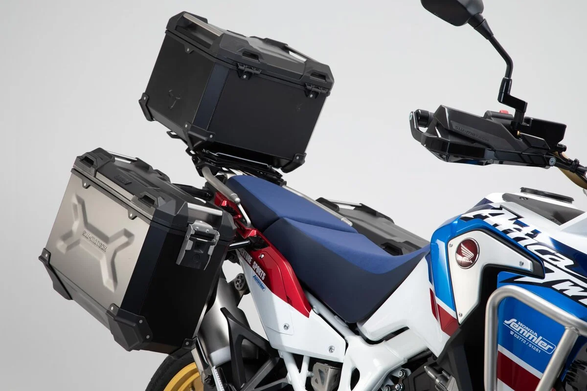 SW-Motech SW-ADV0189075000-S TRAX ADV Silver Adventure Luggage Set for Honda CRF1000L Africa Twin 18-Up - Image 2