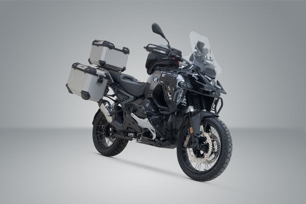 SW-Motech SW-ADV0797675100-S TRAX ADV Silver Adventure Luggage Set for BMW R 1300 GS Adventure 24-Up w/BMW Top Case Holder - Image 2