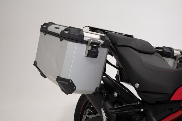 SW-Motech SW-ADV2211475000-S TRAX ADV Silver Adventure Luggage Set for Ducati Multistrada 1200 16-18/Multistrada 1260 17-Up/Multistrada 950 16-Up/Multistrada V2 21-Up - Image 2