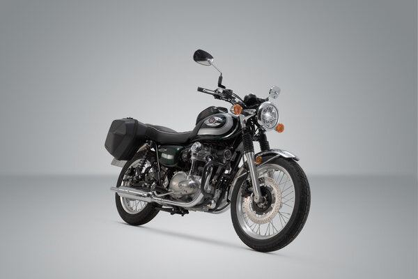 SW-Motech SW-BCHTA0893330000-B URBAN ABS Black Side Case System for Kawasaki W800 18-Up - Image 2