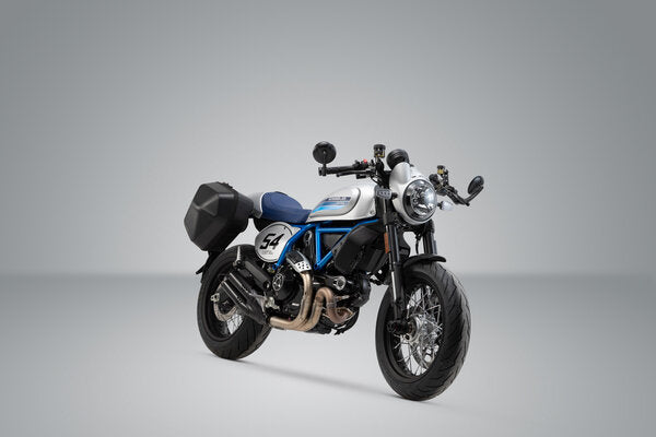 SW-Motech SW-BCHTA2257730000-B URBAN ABS Black Side Case System for Ducati Scrambler Cafe Racer 17-18 - Image 2