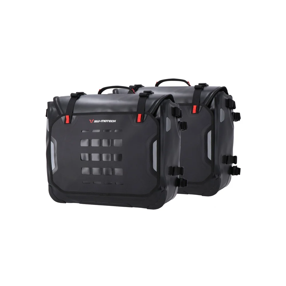 SW-Motech SW-BCSYS0189021000-B SysBag WP L/L Black Side Bag System for Honda CRF1000L Africa Twin/CRF1000L Africa Twin Adventure Sports 18-Up