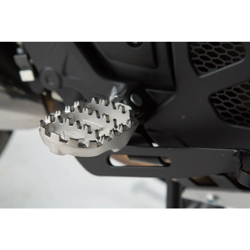SW-Motech SW-FRS0101110303-S ION Footrest Kit Silver for Honda/Suzuki Models