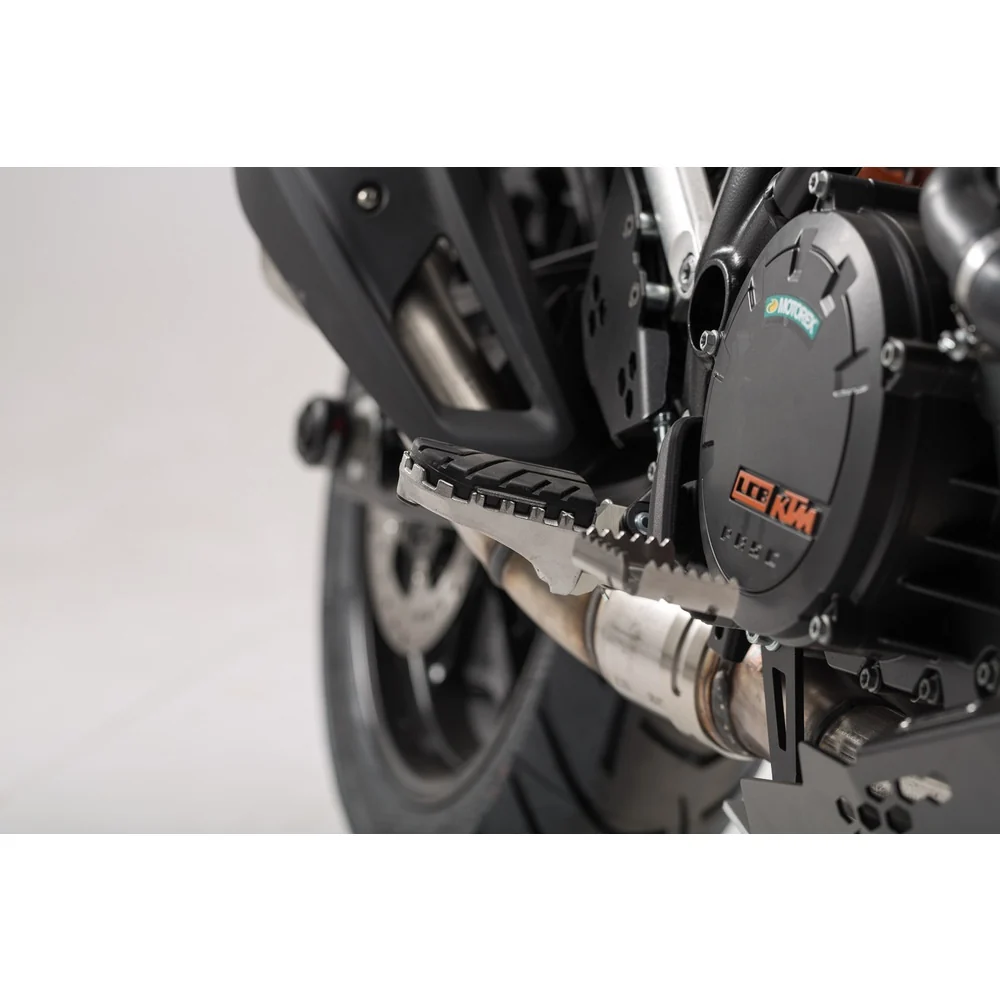SW-Motech SW-FRS0401110101-S ION Footrest Kit Silver for KTM/Husqvarna Norden 901 21-Up/Norden 901 Expidition 23-Up