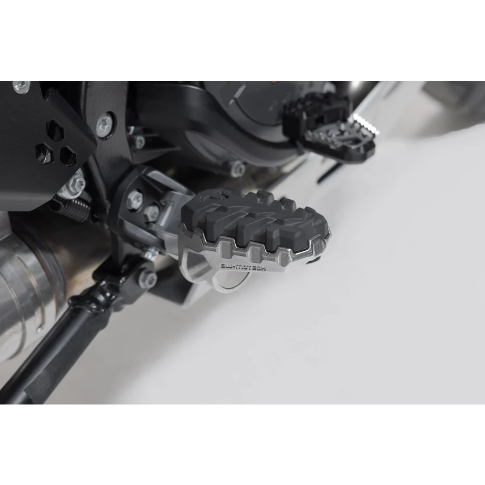 SW-Motech SW-FRS0411210200 EVO Footrest Kit Silver/Black for KTM 1290 Super Adventure 21-Up - Image 5