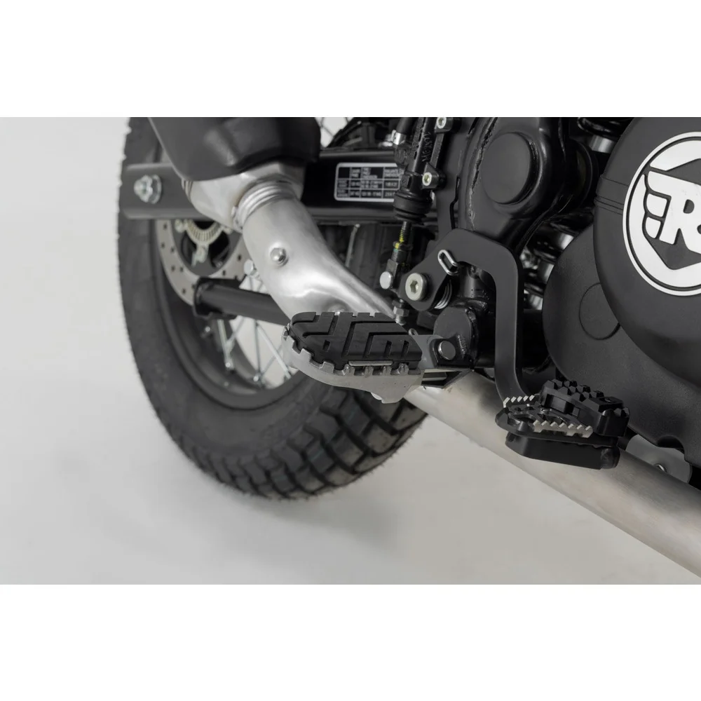 SW-Motech SW-FRS0701110602-S ION Footrest Kit Silver for BMW R 1200 GS/R 1250 GS/Royal Enfield Himalayan 21-Up
