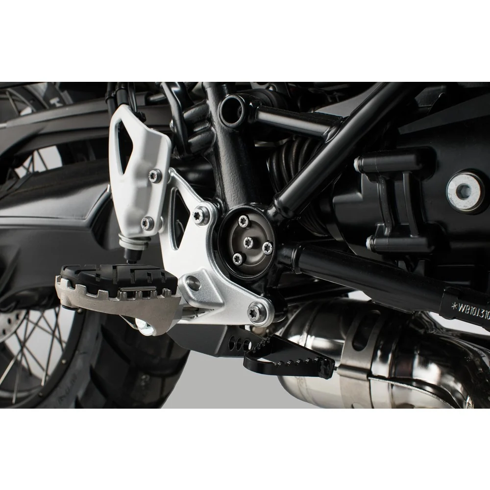 SW-Motech SW-FRS0701110800-S ION Footrest Kit Silver for BMW R NineT Scrambler/R NineT GS 16-Up - Image 2