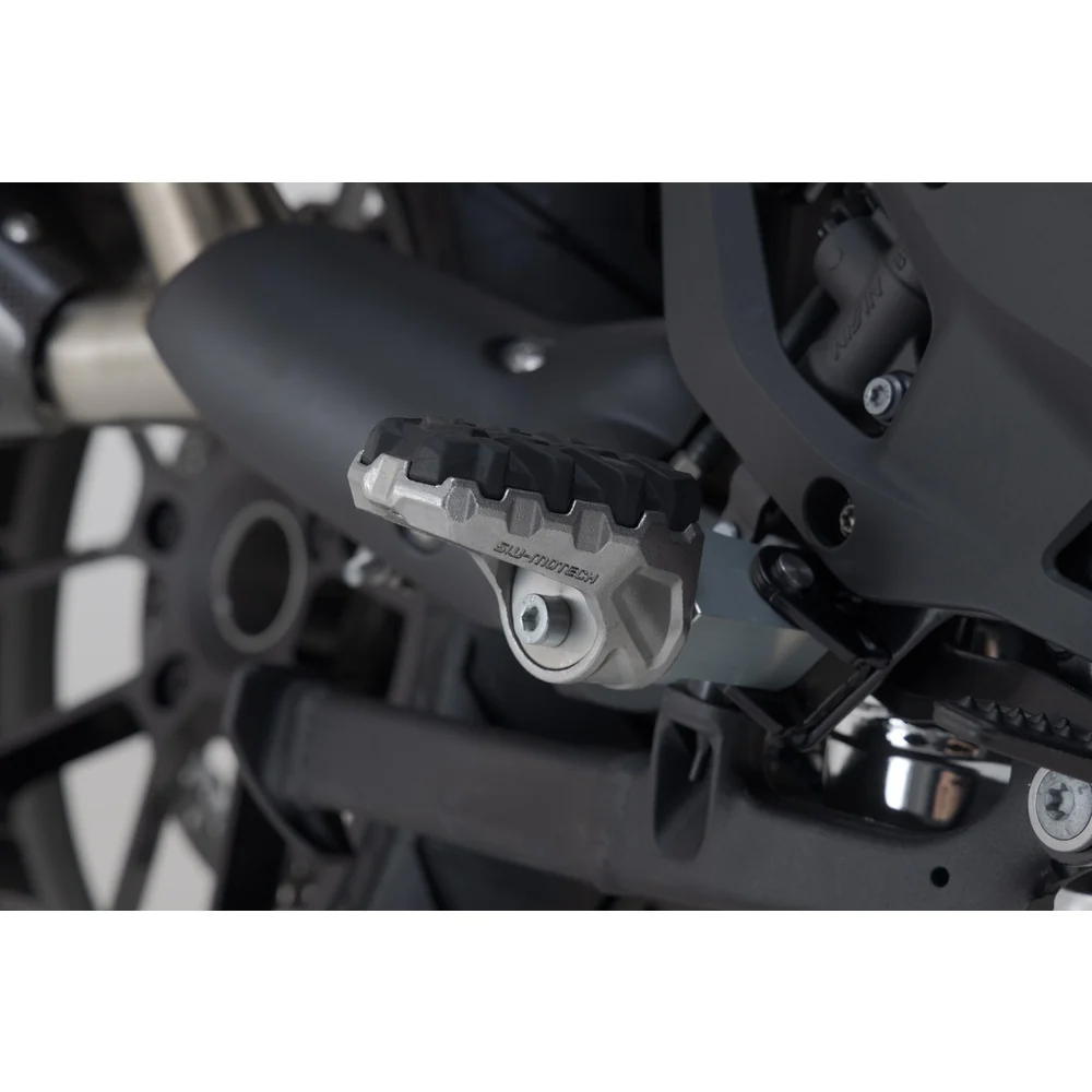 SW-Motech SW-FRS0711210302 EVO Footrest Kit Silver/Black for BMW R 1200 GS 12-18/Adventure 13-18/Rallye 16-18/R 1250 GS/Adventure 18-Up/Rallye 21-Up/R 1300 GS 23-Up - Image 3