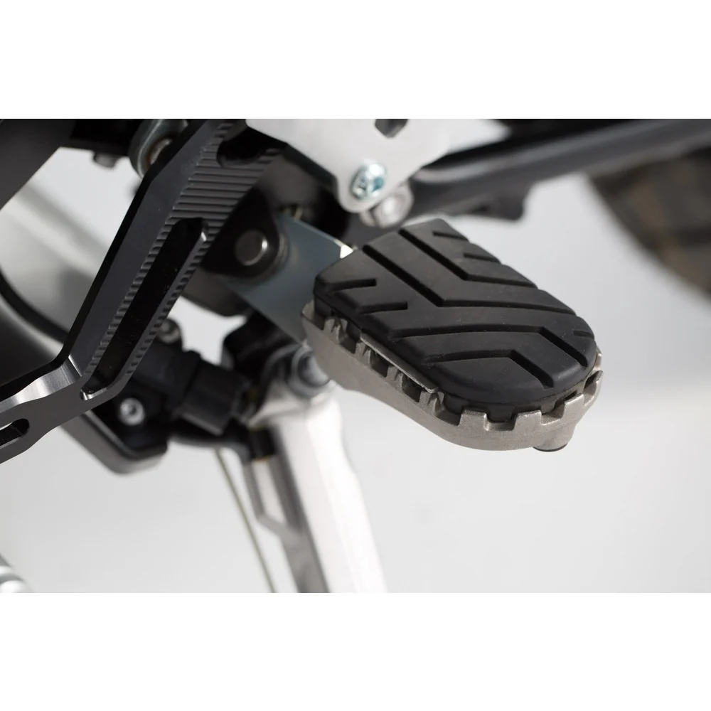 SW-Motech SW-FRS1101110103-S ION Footrest Kit Silver for Triumph Tiger 800 10-Up/Tiger 900 19-Up/Tiger 1200 11-15/Scrambler 1200 21-Up Models