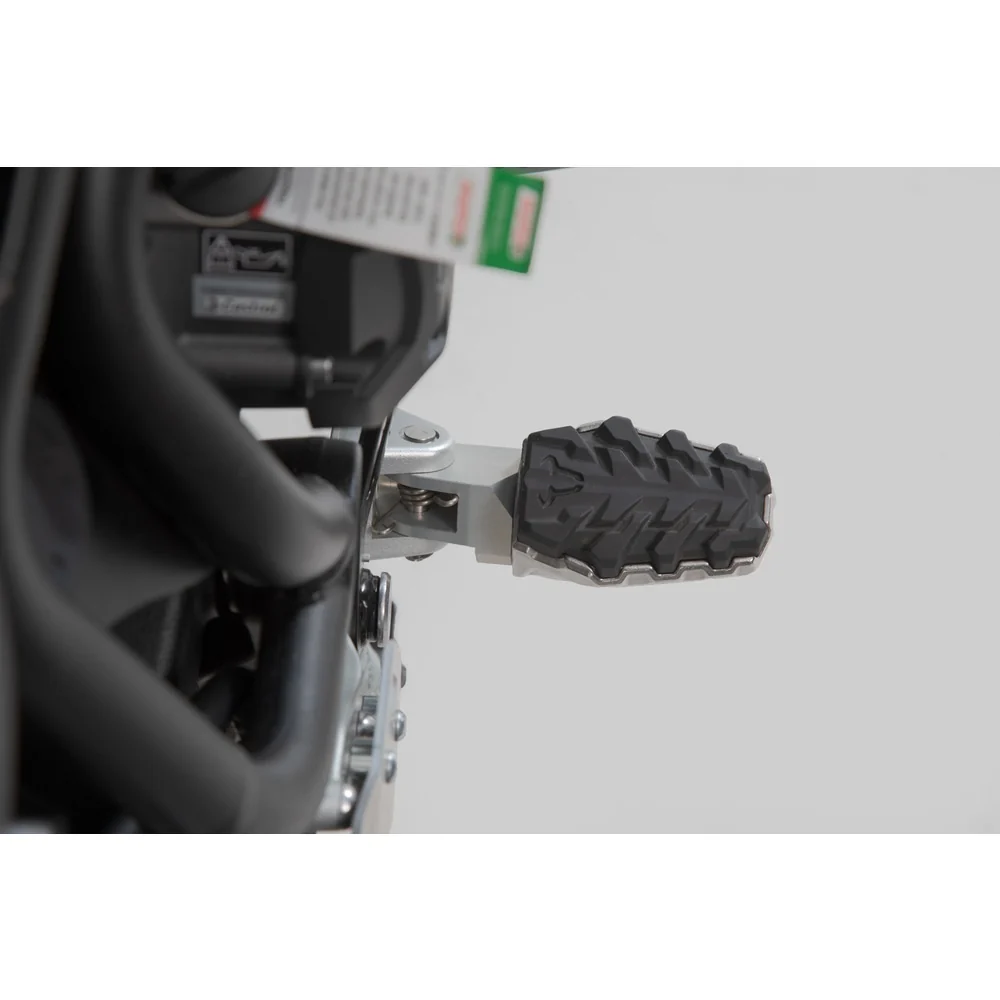 SW-Motech SW-FRS1111210103 EVO Footrest Kit Silver/Black for Triumph Tiger 800 10-Up/Tiger 900 19-Up/Tiger 1200 11-15/Scrambler 1200 21-Up Models - Image 2