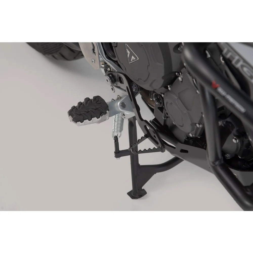 SW-Motech SW-FRS1111210103 EVO Footrest Kit Silver/Black for Triumph Tiger 800 10-Up/Tiger 900 19-Up/Tiger 1200 11-15/Scrambler 1200 21-Up Models - Image 4