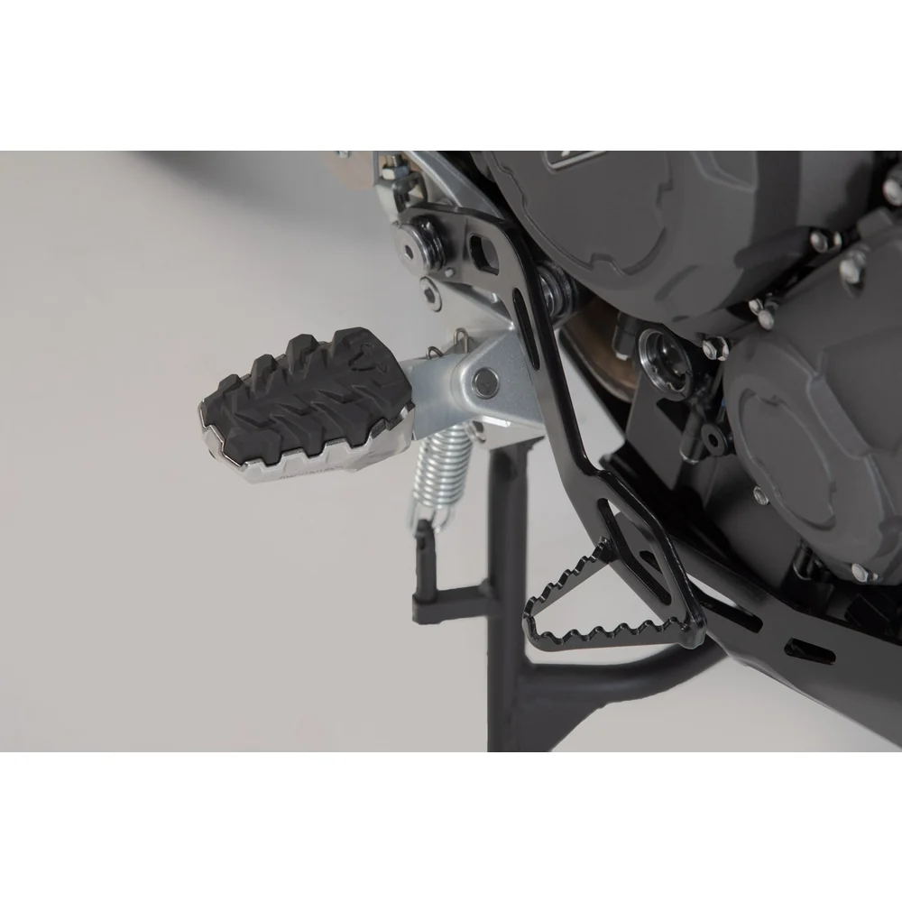 SW-Motech SW-FRS1111210103 EVO Footrest Kit Silver/Black for Triumph Tiger 800 10-Up/Tiger 900 19-Up/Tiger 1200 11-15/Scrambler 1200 21-Up Models - Image 5
