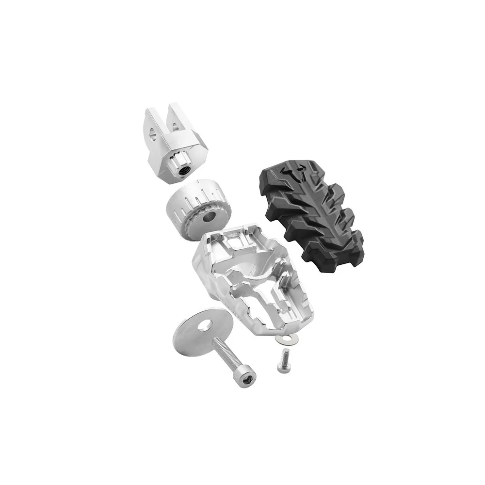 SW-Motech SW-FRS1111210400 EVO Footrest Kit Silver/Black for Triumph Tiger 1200/Tiger 1200 Explorer 15-Up - Image 2