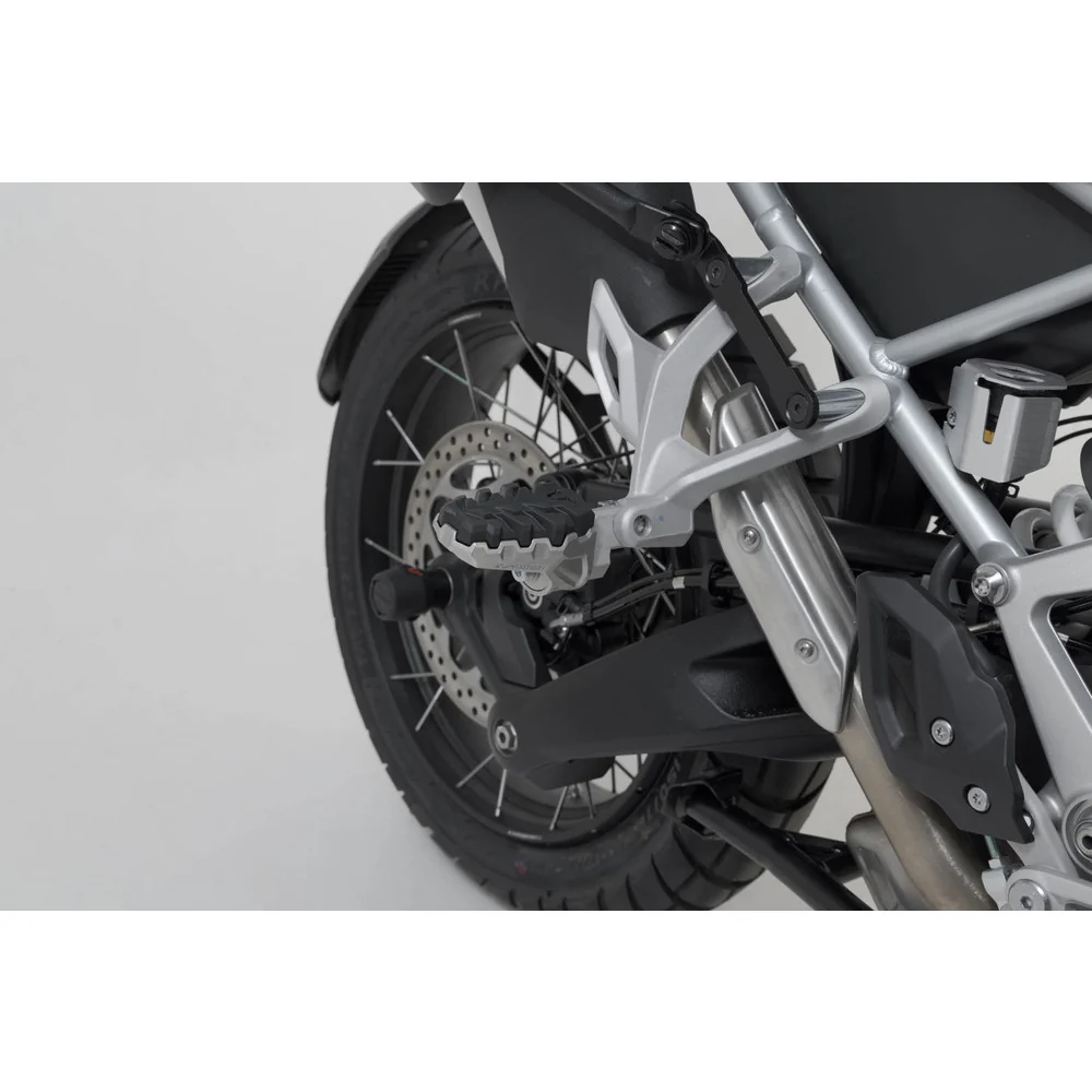 SW-Motech SW-FRS1111210700 EVO Passenger Footrest Kit Silver/Black for Triumph Tiger 1200 22-Up - Image 2