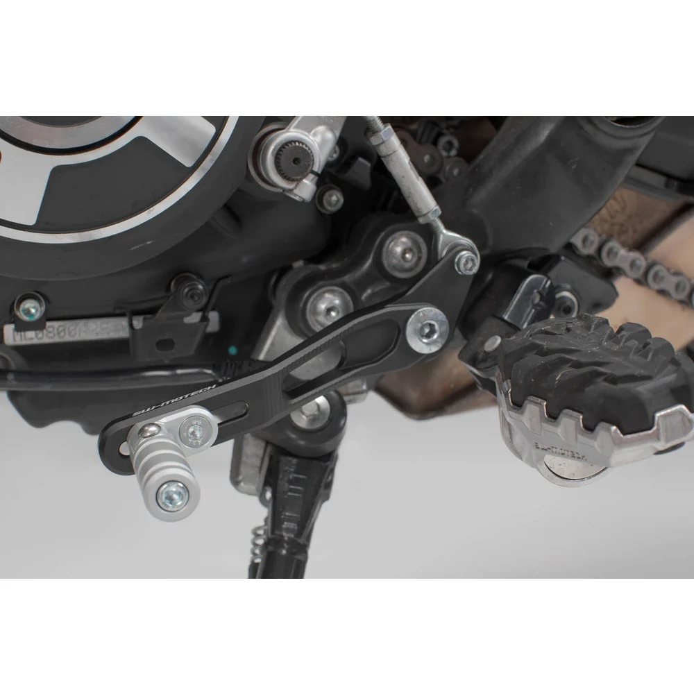 SW-Motech SW-FSC2257710001 Gear Lever Black/Silver for Ducati Scrambler Desert Sled 16-18 - Image 3