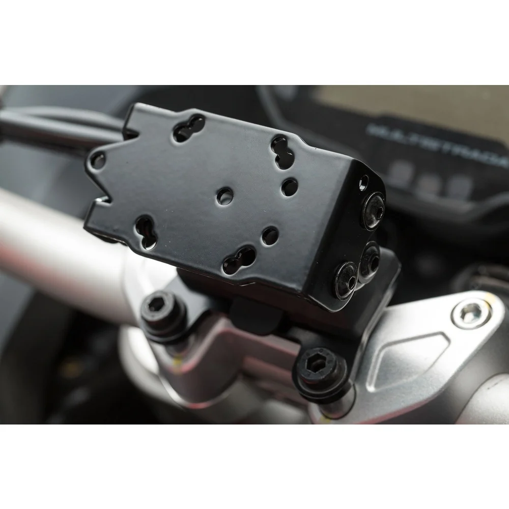 SW-Motech SW-GPS2258410000-B GPS Handlebar Mount Black for Ducati Multistrada V2 21-Up/Multistrada 950 16-Up/Multistrada 1200 15-18/Multistrada 1260 17-Up - Image 3