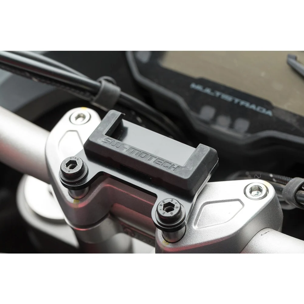 SW-Motech SW-GPS2258410000-B GPS Handlebar Mount Black for Ducati Multistrada V2 21-Up/Multistrada 950 16-Up/Multistrada 1200 15-18/Multistrada 1260 17-Up - Image 4