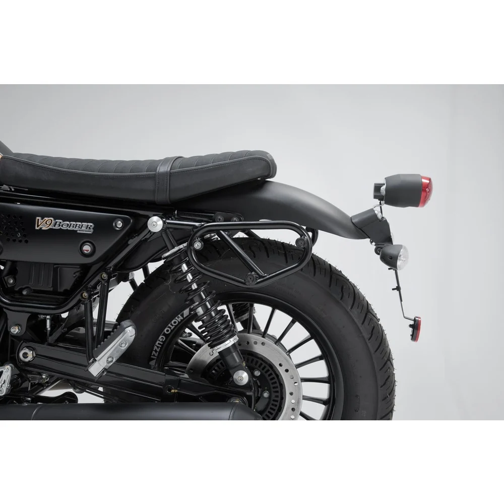 SW-Motech SW-HTA1779710001 SLC Left Side Carrier Black for Moto Guzzi V9 Roamer/V9 Bobber 15-Up