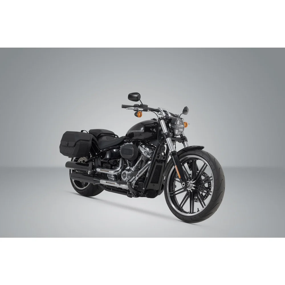 SW-Motech SW-HTA1868211500 SLH Left Side Carrier Black for Harley-Davidson Softail Fat Boy/Fat Boy S/Breakout/Breakout S 17-Up - Image 2