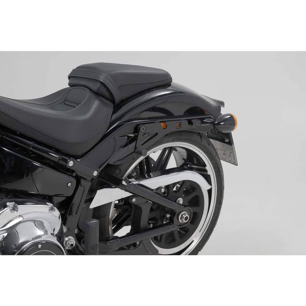 SW-Motech SW-HTA1868211500 SLH Left Side Carrier Black for Harley-Davidson Softail Fat Boy/Fat Boy S/Breakout/Breakout S 17-Up - Image 4