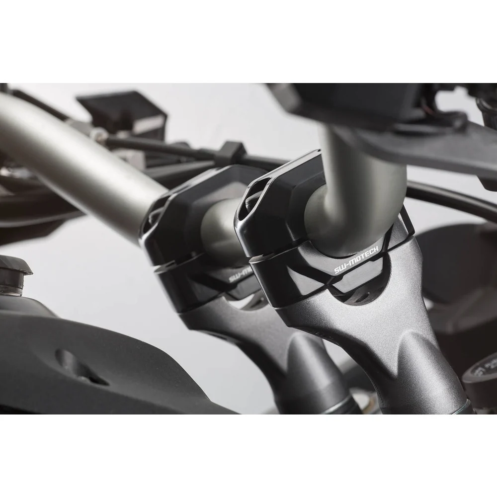 SW-Motech SW-LEH000392200115-B 15mm Bar Riser Black for 22mm Handlebars - Image 2