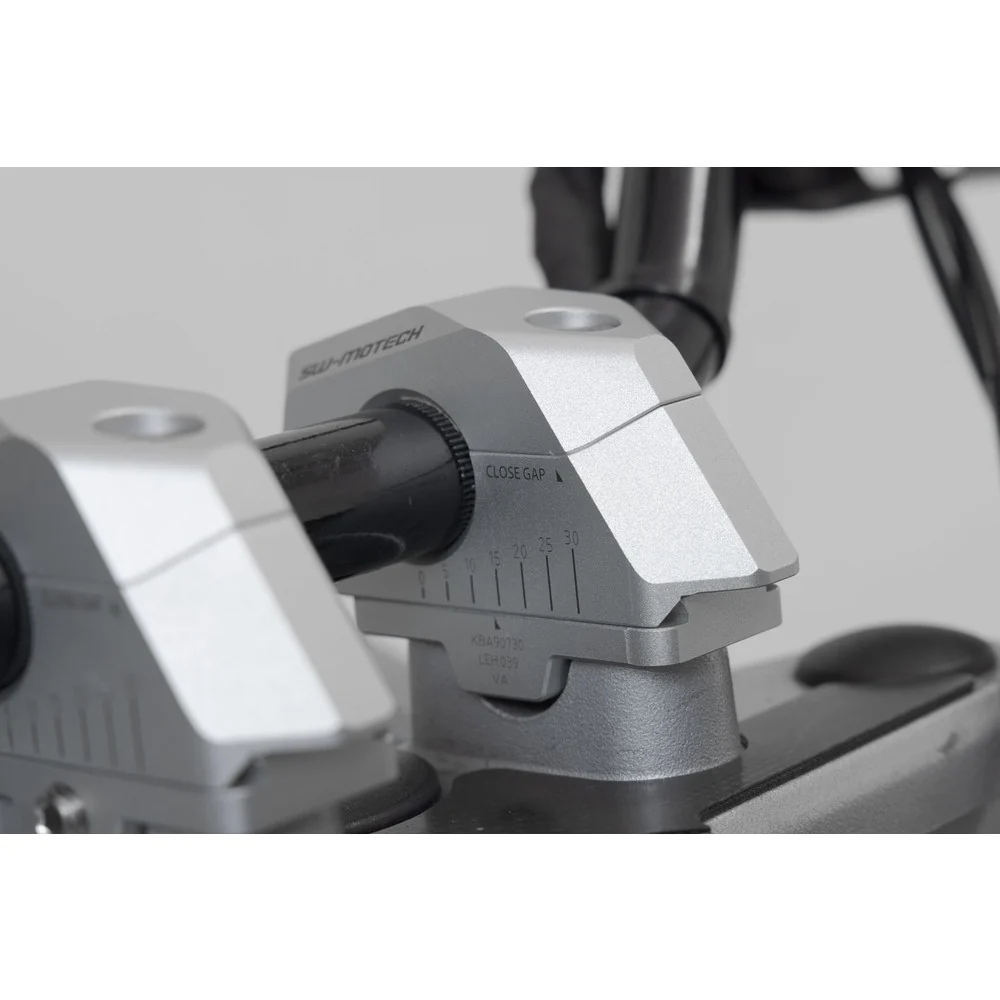 SW-Motech SW-LEH0003930000-S 25mm Bar Back Riser Silver for 22mm Handlebars (with variable postion 5/10/15/20/25/30mm increments) - Image 3