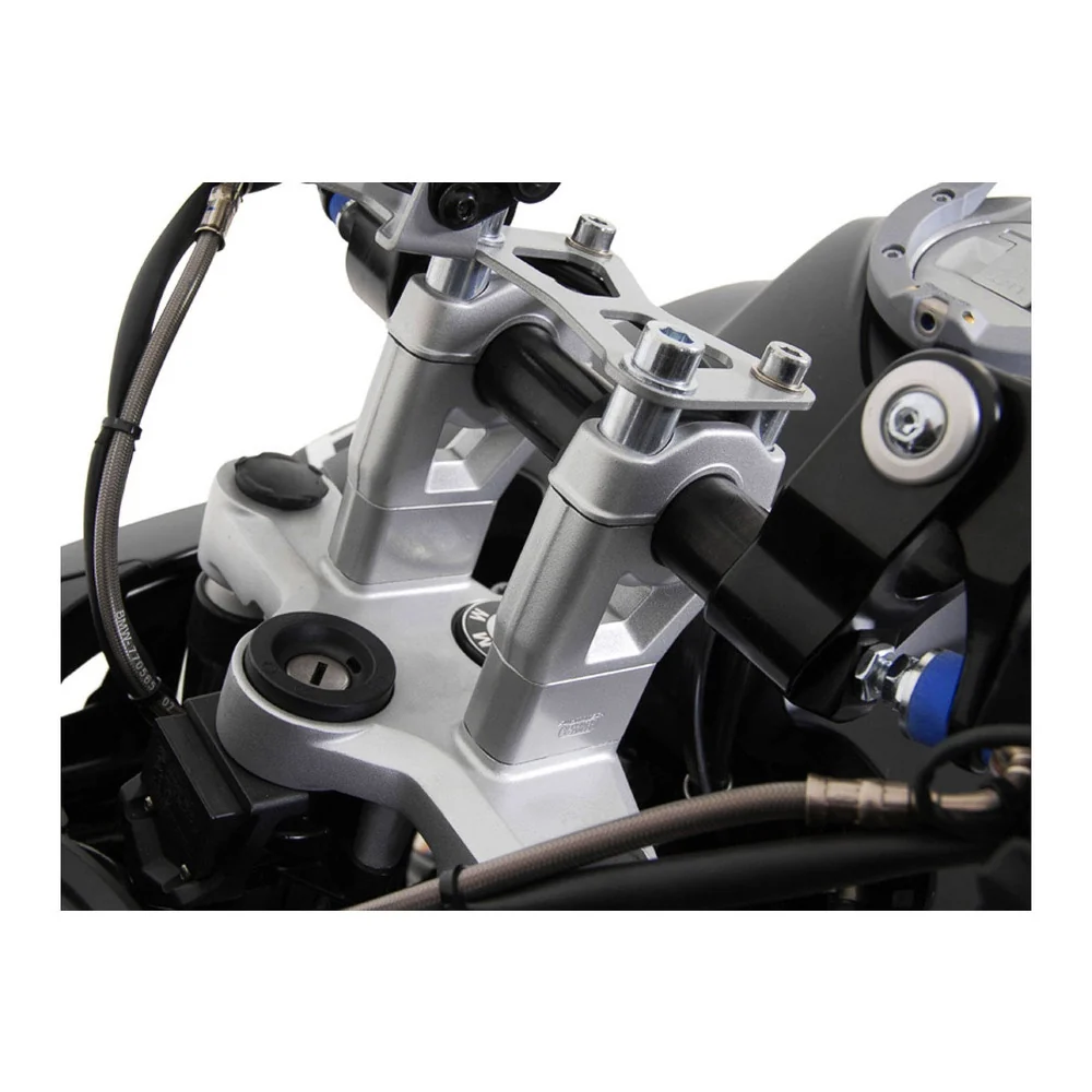 SW-Motech SW-LEH07039117-S Bar Risers 30mm Silver for BMW R 1200 GS/R 1200 GS Adventure 08-Up - Image 2