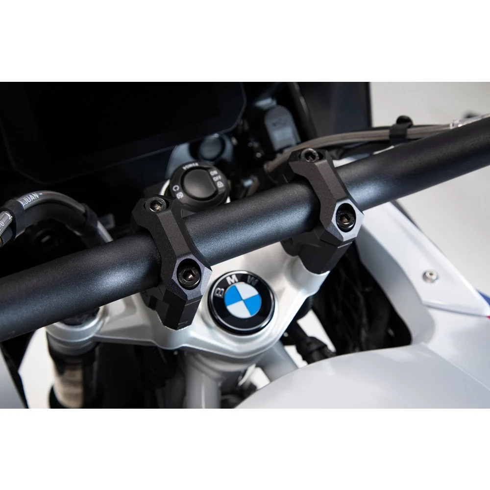 SW-Motech SW-LEH0703912401-B Bar Risers 40mm Black for BMW R 1200 GS 12-18/R 1250 GS 18-Up - Image 4